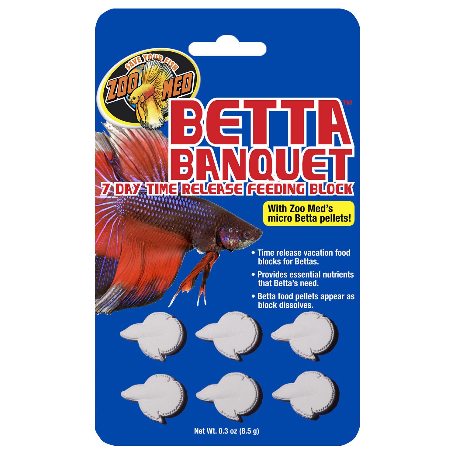 Zoo Med Betta Banquet Blocks Fish Food Pet Supermarket
