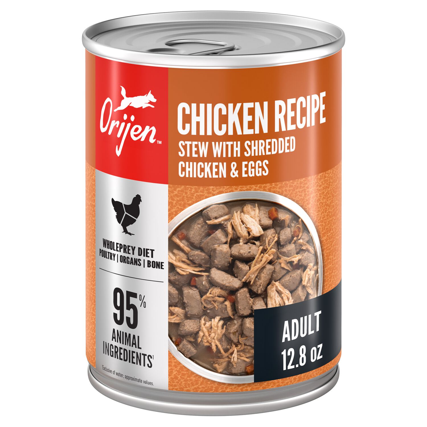 Orijen Chicken Recipe Stew With Shredded Chicken & Eggs Wet Dog Food, 12.8-Oz