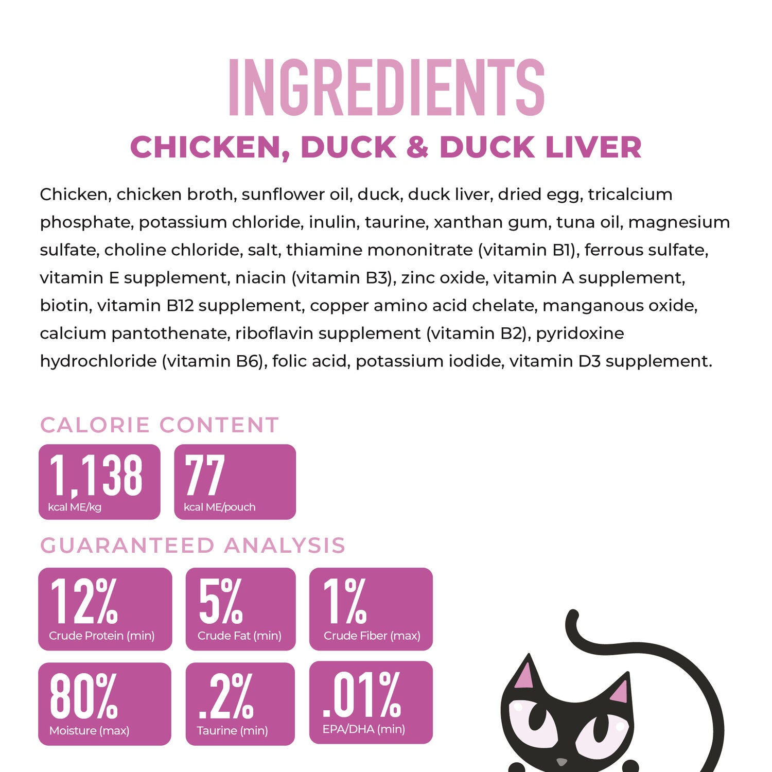 Tiki Cat Baby Mousse Wet Cat Food For Kittens, Chicken, Duck & Duck Liver, 2.4-Oz Pouch