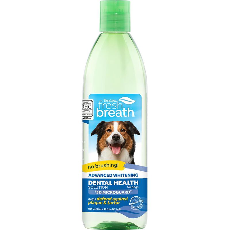 Tropiclean Fresh Breath Advanced Whitening Dental Health Solution For Dogs image number 1