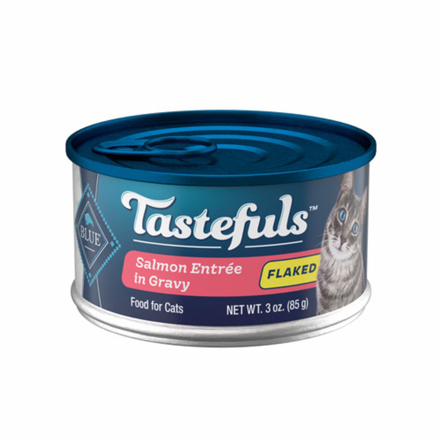 Blue Buffalo Tastefuls Wet Cat Food, Flaked Salmon Entree In Gravy, 3-Oz Can
