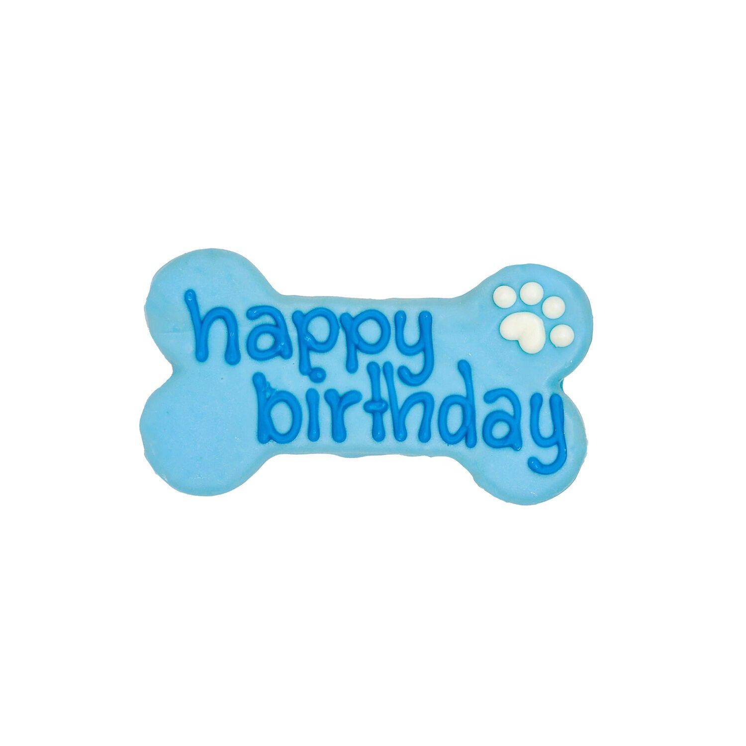 Bosco & Roxy's Blue Happy Birthday Bone Cookie Dog Treat, 1-Each
