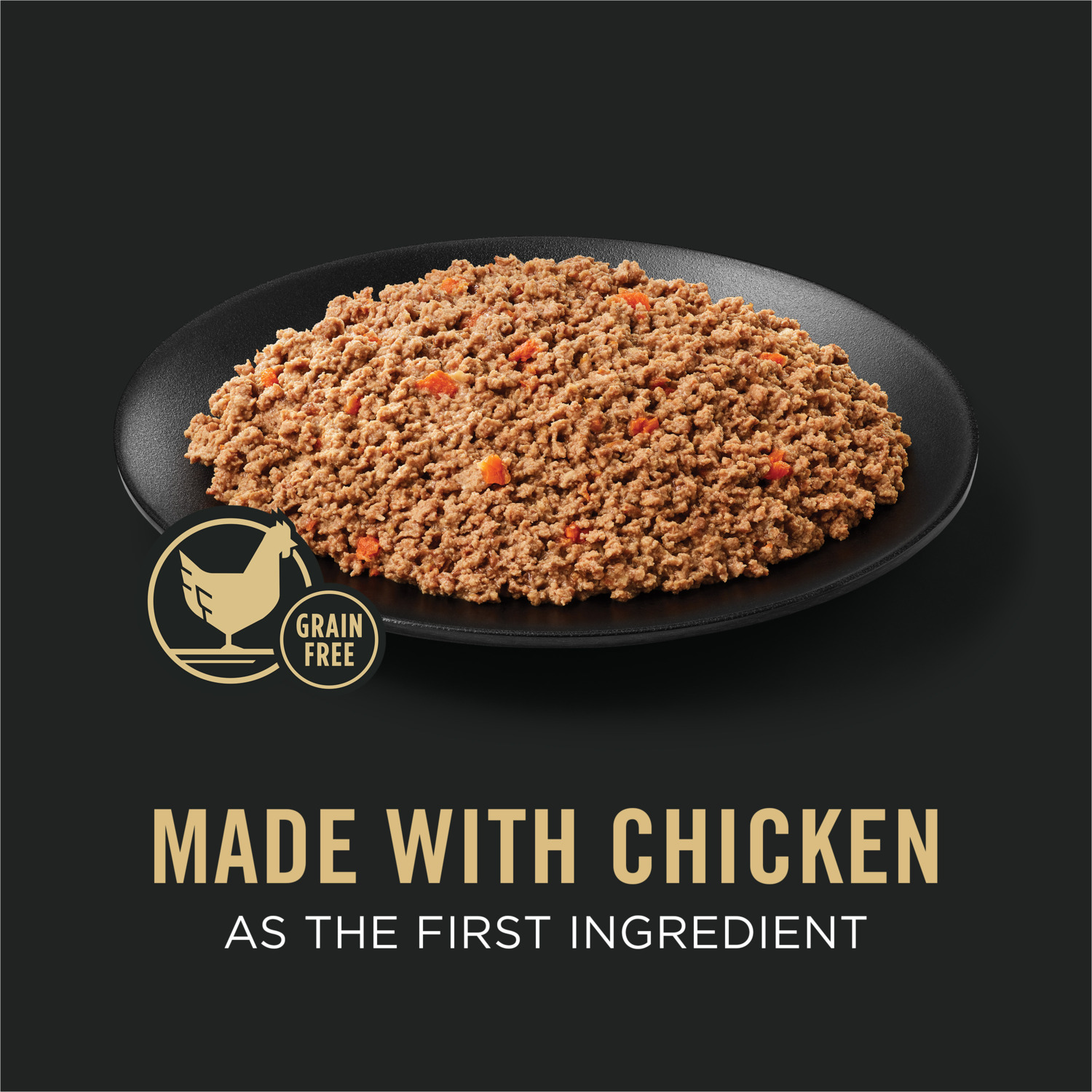 Purina Pro Plan Grain-Free Complete Essentials Wet Dog Food, Chicken And Carrots Pate Entr&eacute;e - 13 Oz Pack Of 12
