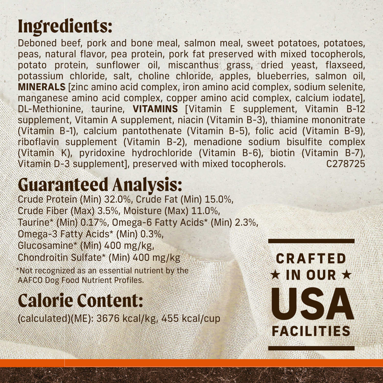 Merrick Premium Grain Free Dry Adult Dog Food, Wholesome And Natural Kibble, Real Beef And Sweet Potato, 30-Lb Bag