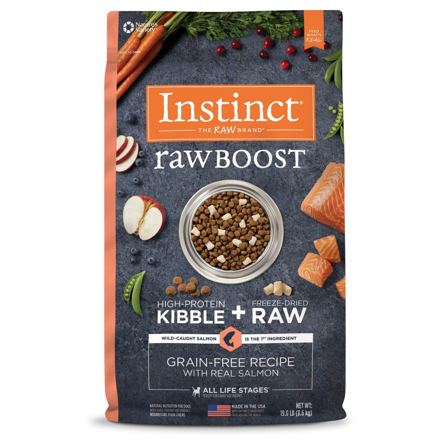 Instinct Raw Boost Grain-Free Recipe With Real Salmon Dry Dog Food