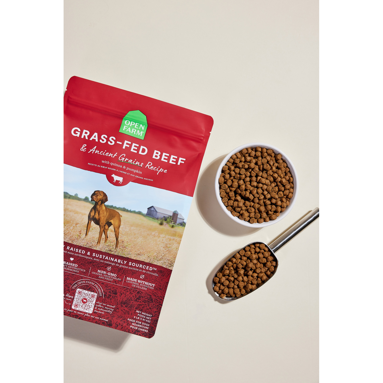 Open Farm Beef And Ancient Grains Dry Dog Food, 4Lb