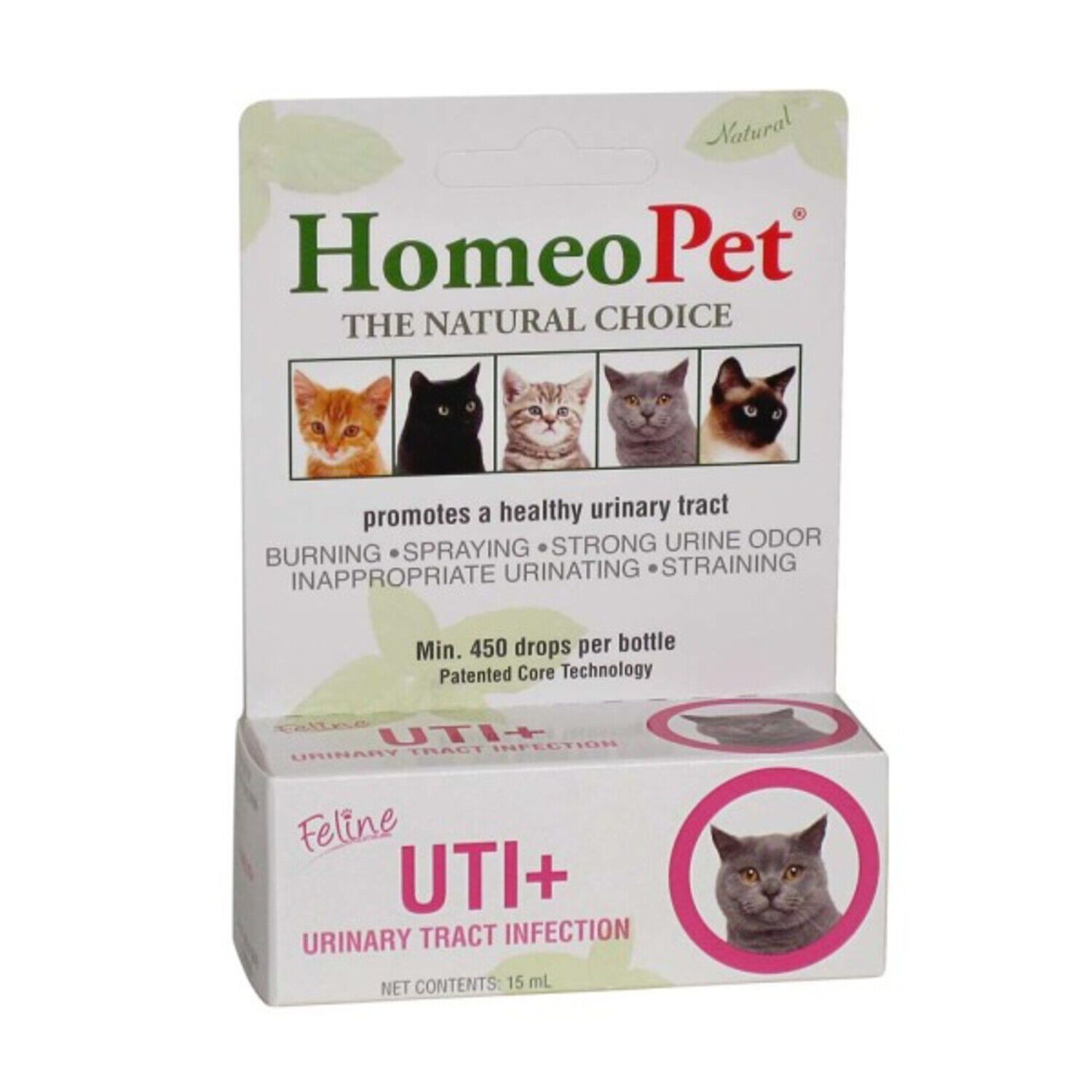 Image showcasing Homeopet Feline Uti Plus Cat Urinary Care Relief, 15Ml | Pet Supermarket