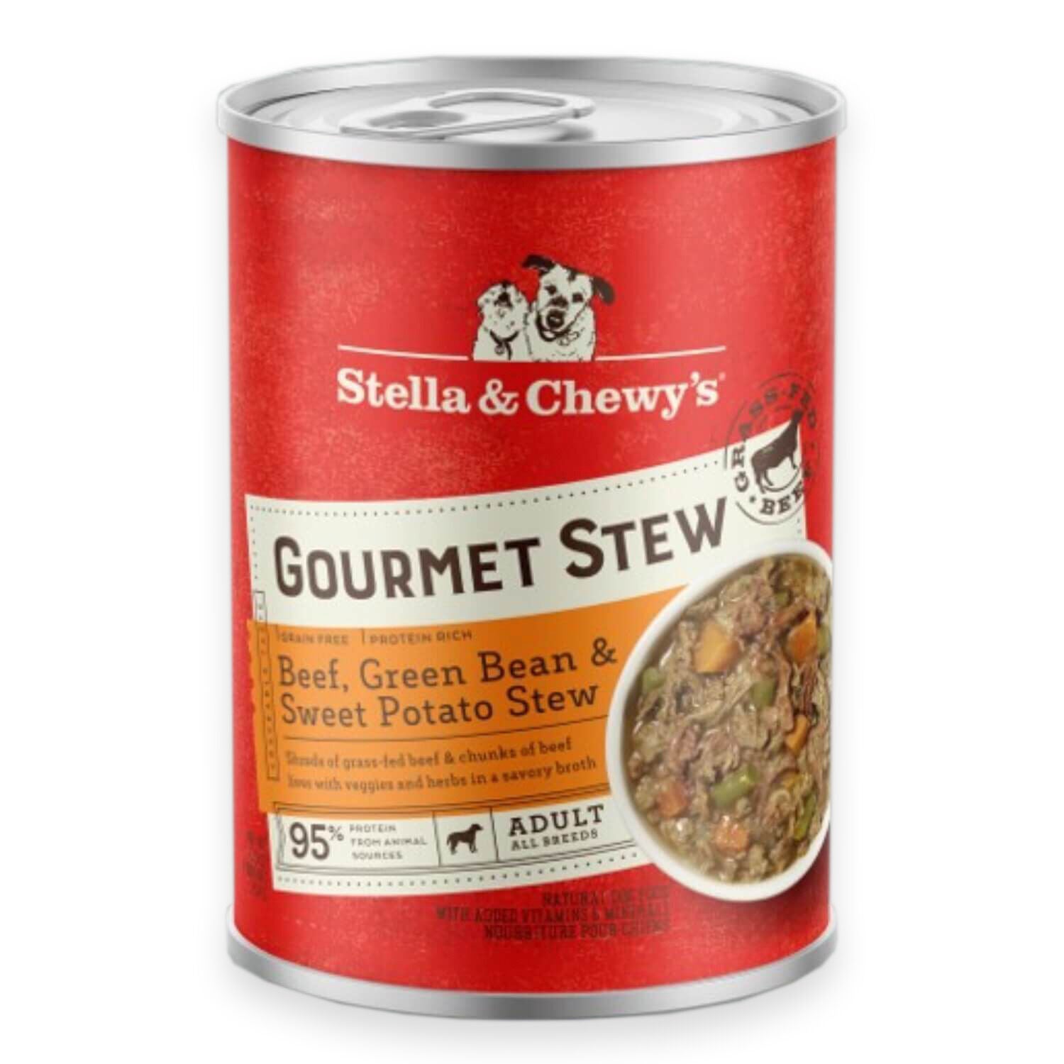 Stella & Chewy's Grain-Free Gourmet Stew Beef, Green Bean & Sweet Potato Stew Wet Dog Food