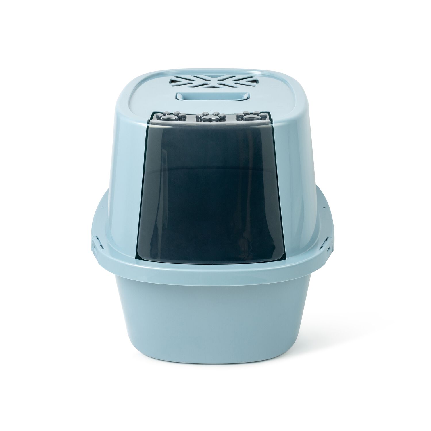 Van Ness Enclosed Cat Litter Box, Blue, Extra Giant