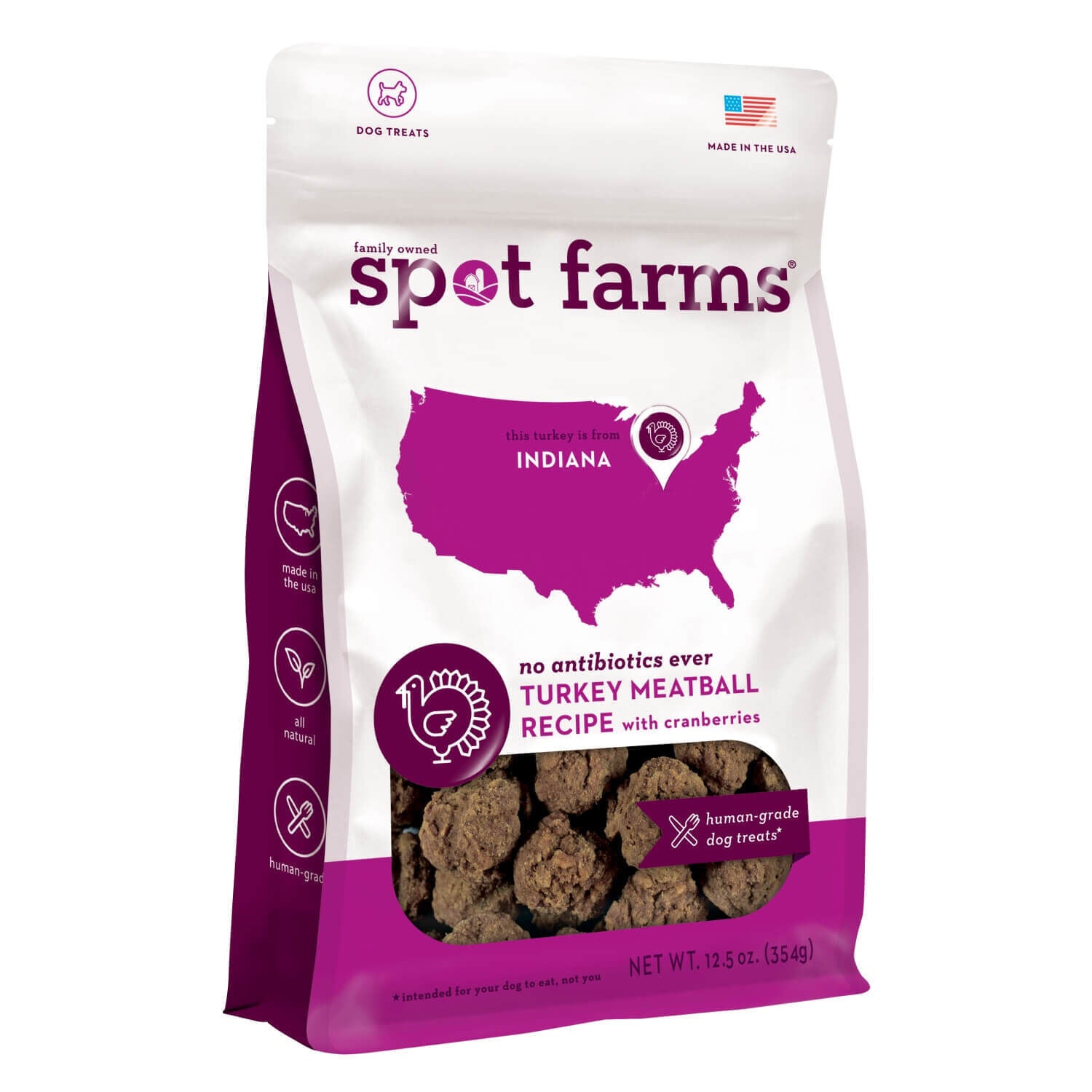 Spot Farms Turkey Meatballs With Cranberries Recipe Human Grade All Natural Dog Treats