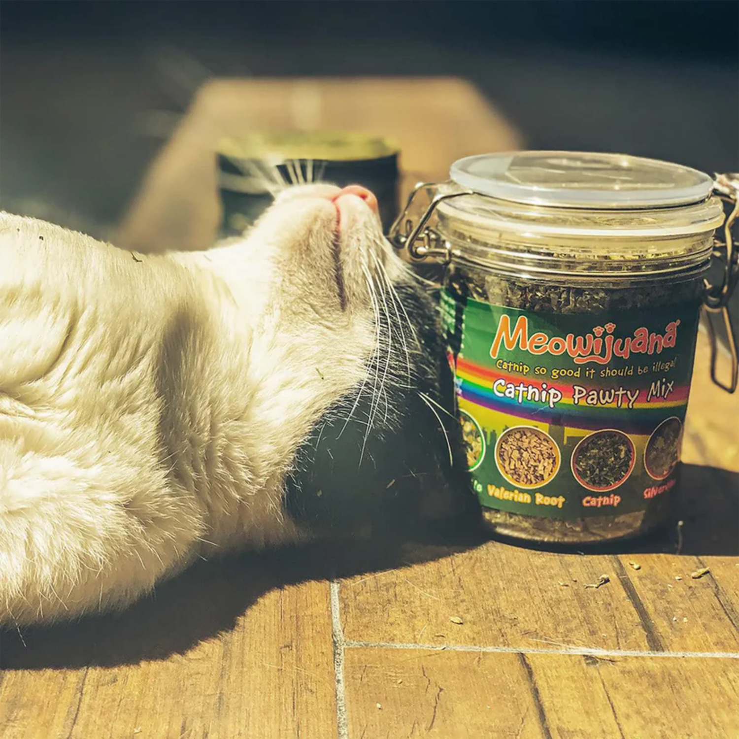 Meowijuana Catnip Pawty Mix Jar For Cats