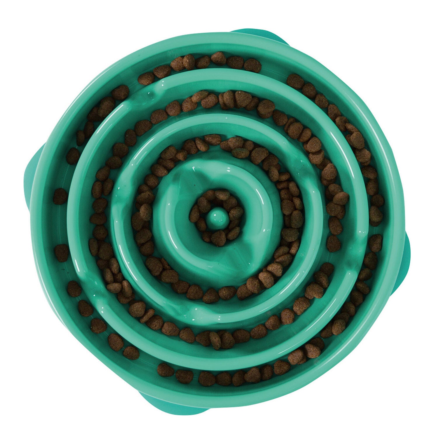 Outward Hound Slo-Bowl Slow Feeder Bowl, Teal