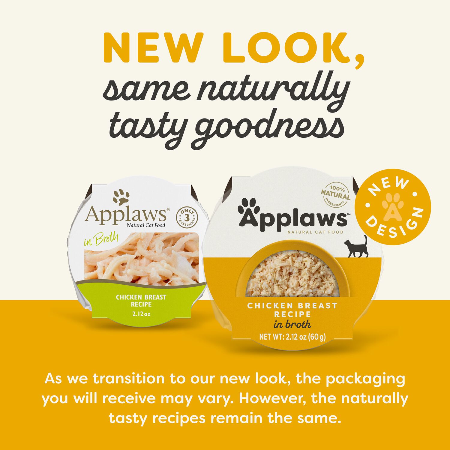 Applaws Natural Limited Ingredient Chicken Breast In Broth Wet Cat Food, 2.12-Oz