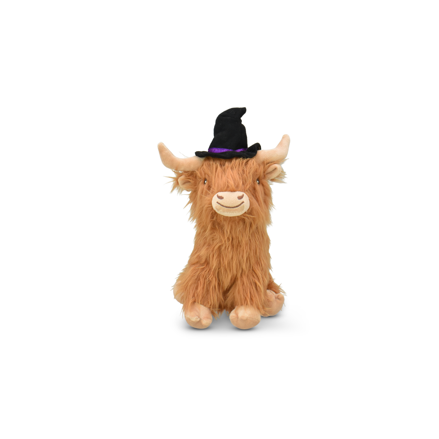 Multipet Highland Halloween Cow Crinkle Plush Dog Toy, Assorted Characters, 8 Inches