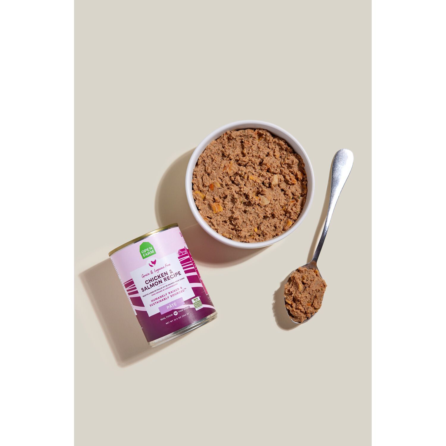 Open Farm Chicken & Salmon P&acirc;t&eacute; Recipe Wet Dog Food, 12.5Oz - Pack Of 12