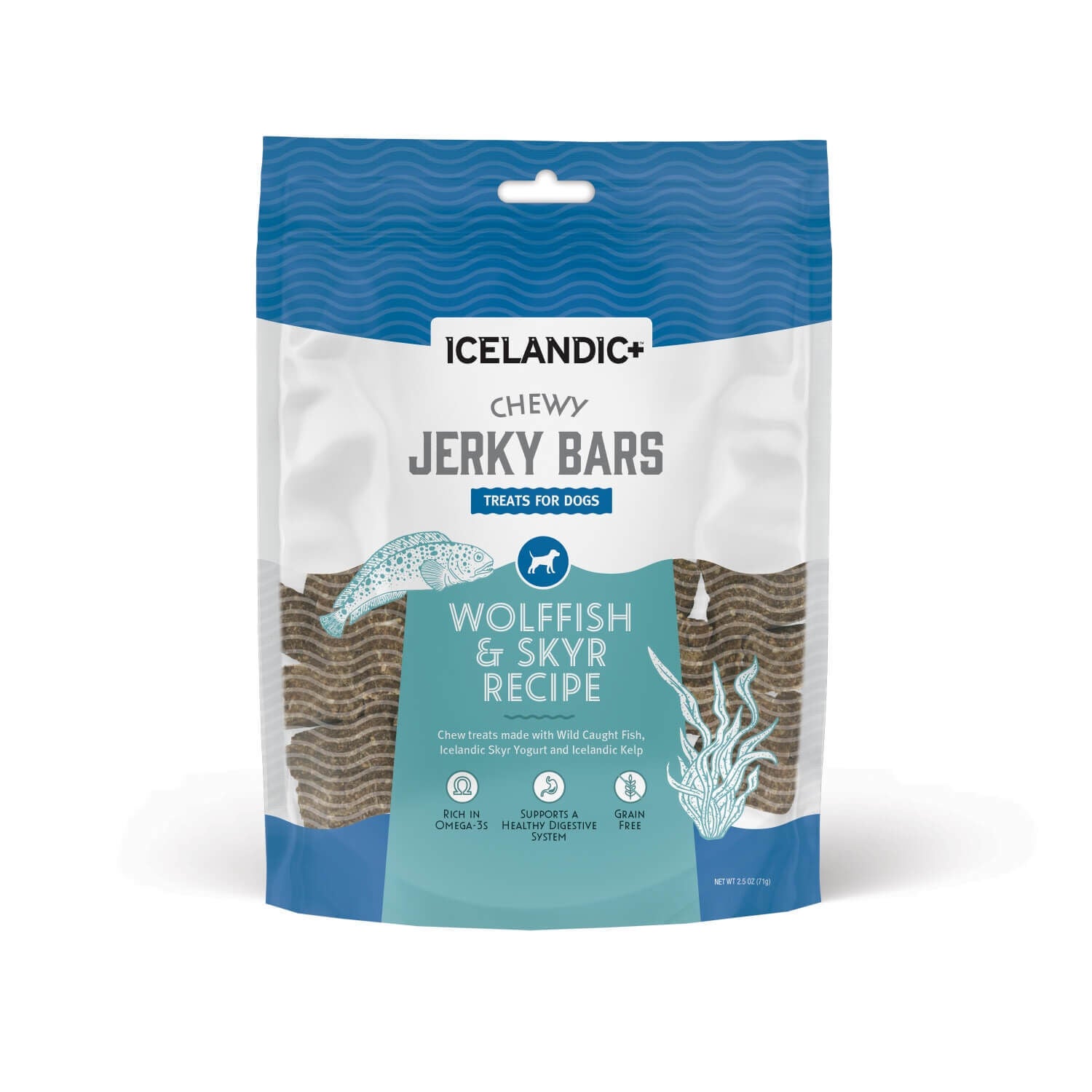 Chewy Jerky Bars Wolffish & Skyr Recipe Dog Treat