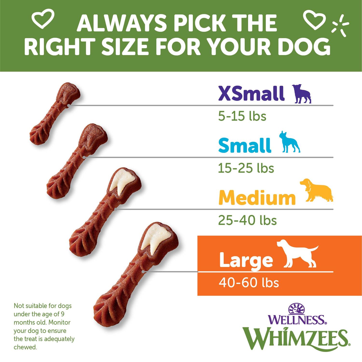 Whimzees Brushzees Natural Grain-Free Dental Dog Treats, Extra Large, 1 Count