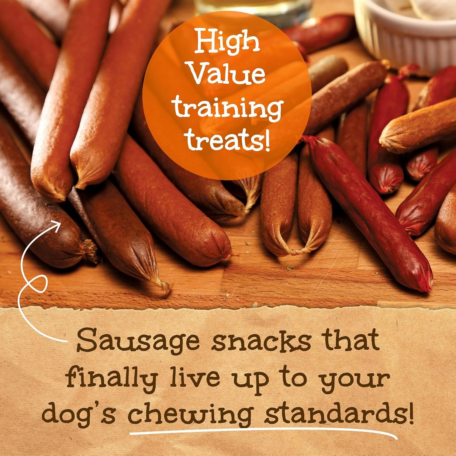 Happy Howie's Turkey Sausage Dog Treat, 4", 1 Each