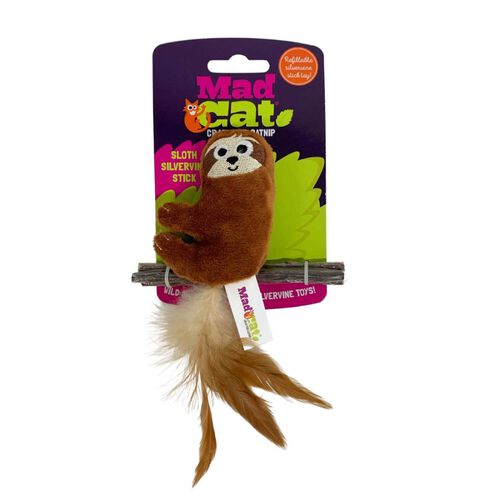 Mad Cat Sloth With Silvervine Sticks Cat Toy