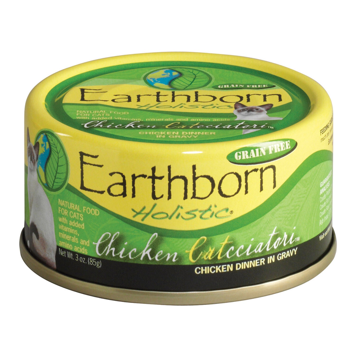Earthborn Holistic Wet Cat Food, Chicken Catcciatori Chicken Dinner In Gravy