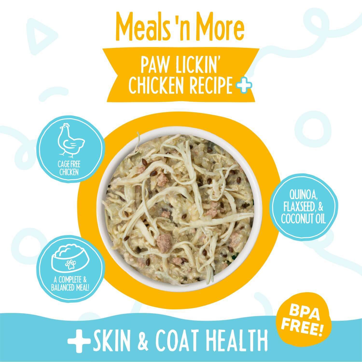 Weruva Dog Meals 'N More Natural Paw Lickin&rsquo; Chicken Recipe Plus Skin & Coat Health Wet Dog Food