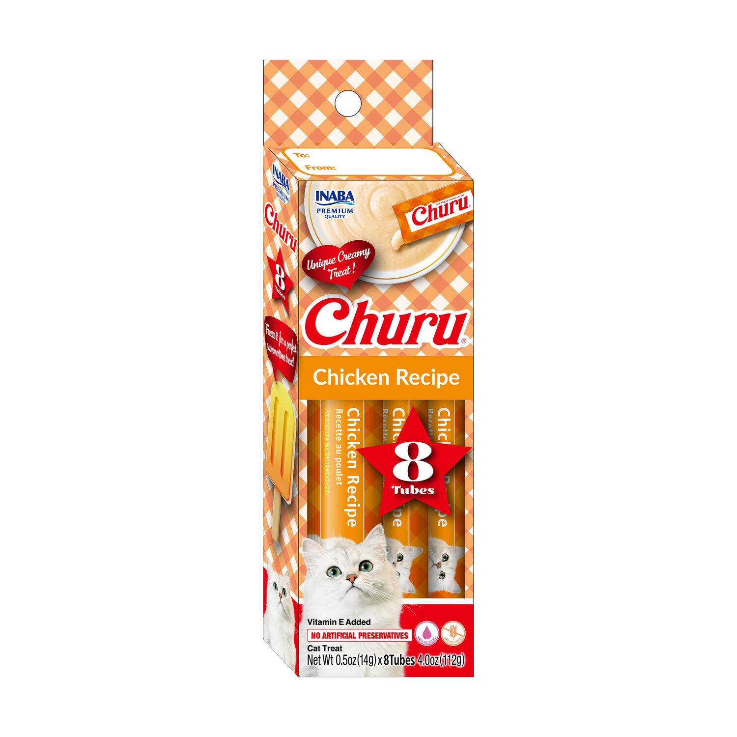Inaba Churu Summer Creamy Lickable Chicken Recipe Cat Treats