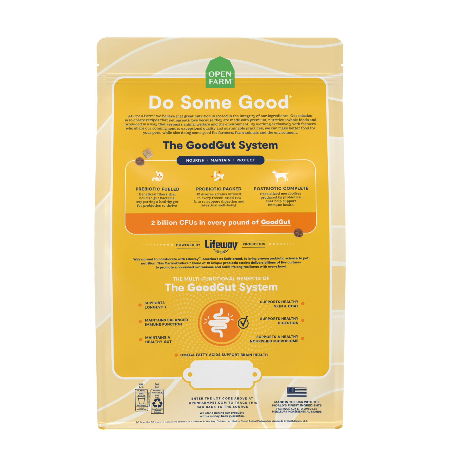 Open Farm Goodgut Harvest Chicken Dry Dog Food Recipe. 3.5-Lb.