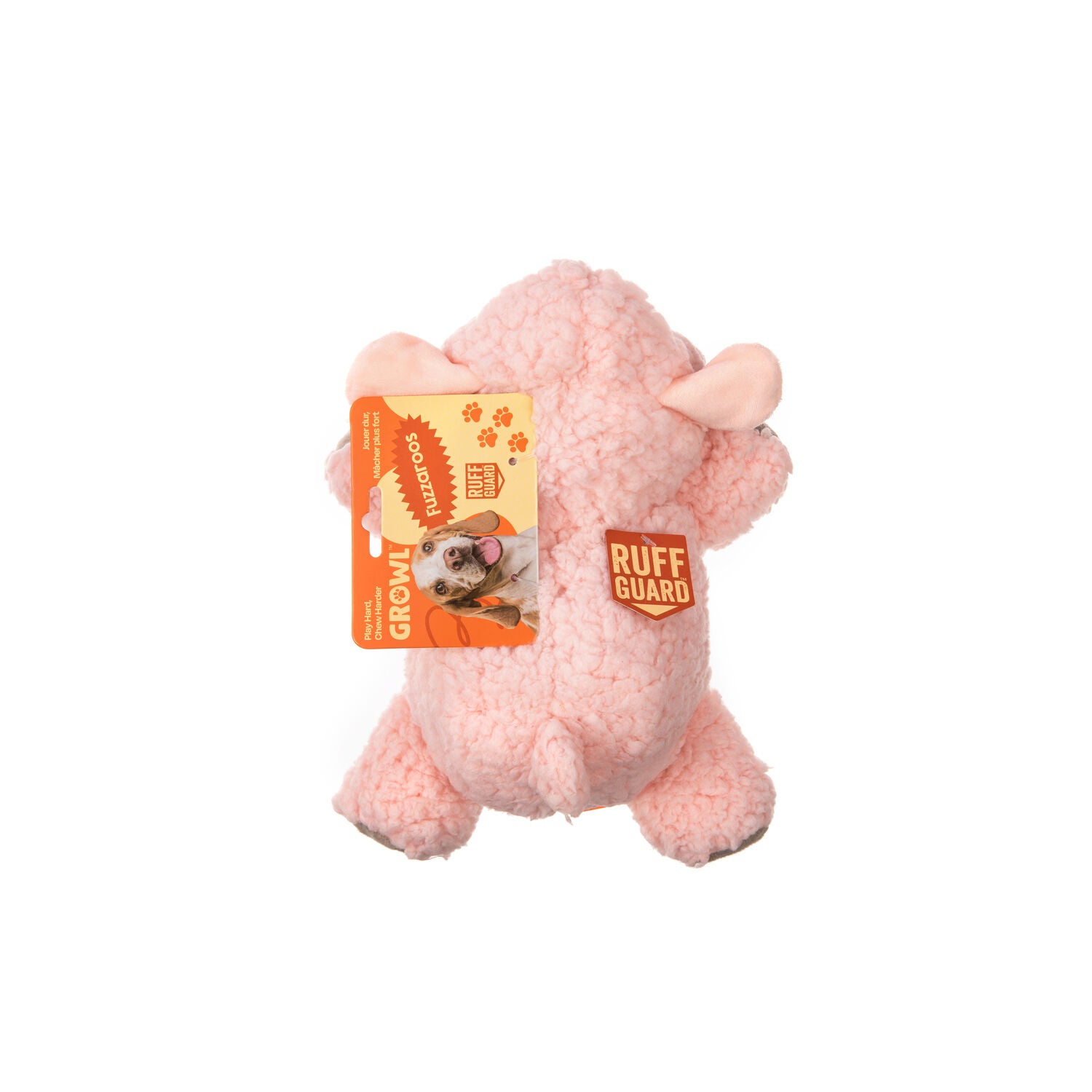 Growl Fuzzaroos Lolly The Lamb Plush Sherpa Dog Toy