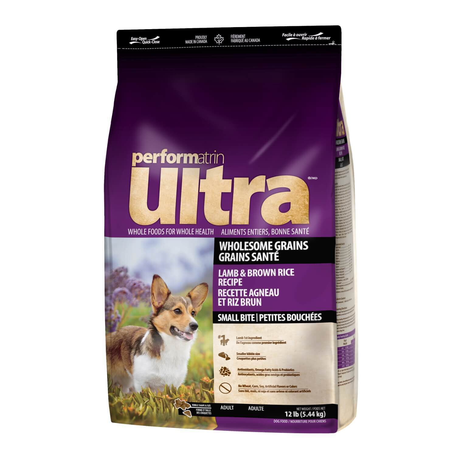Performatrin Ultra Wholesome Grains Lamb & Brown Rice Recipe Small Bite Adult Dry Dog Food, 12-Lb Bag