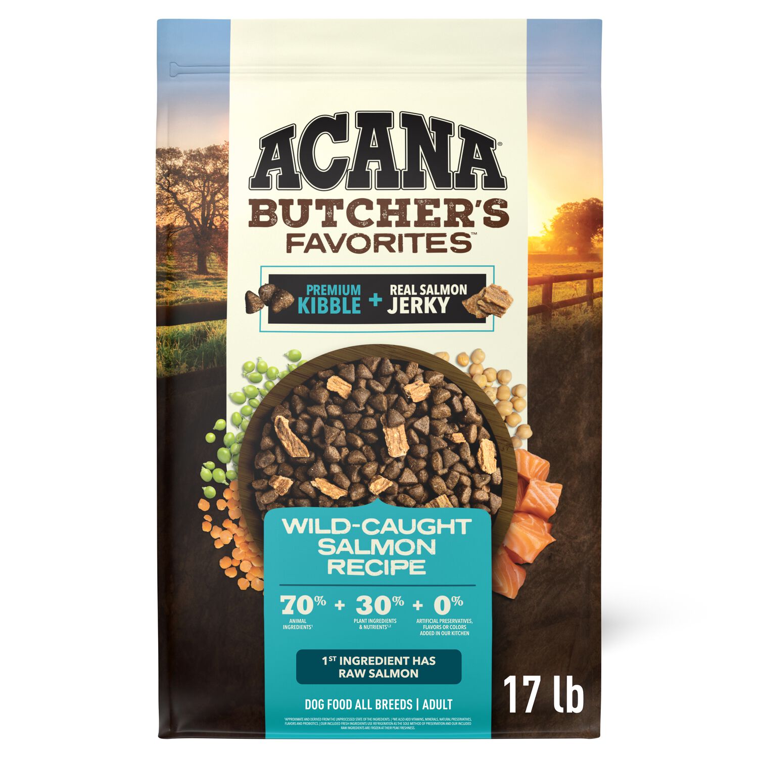 Acana Butcher&rsquo;S Favorites Wild-Caught Salmon Recipe Dry Dog Food