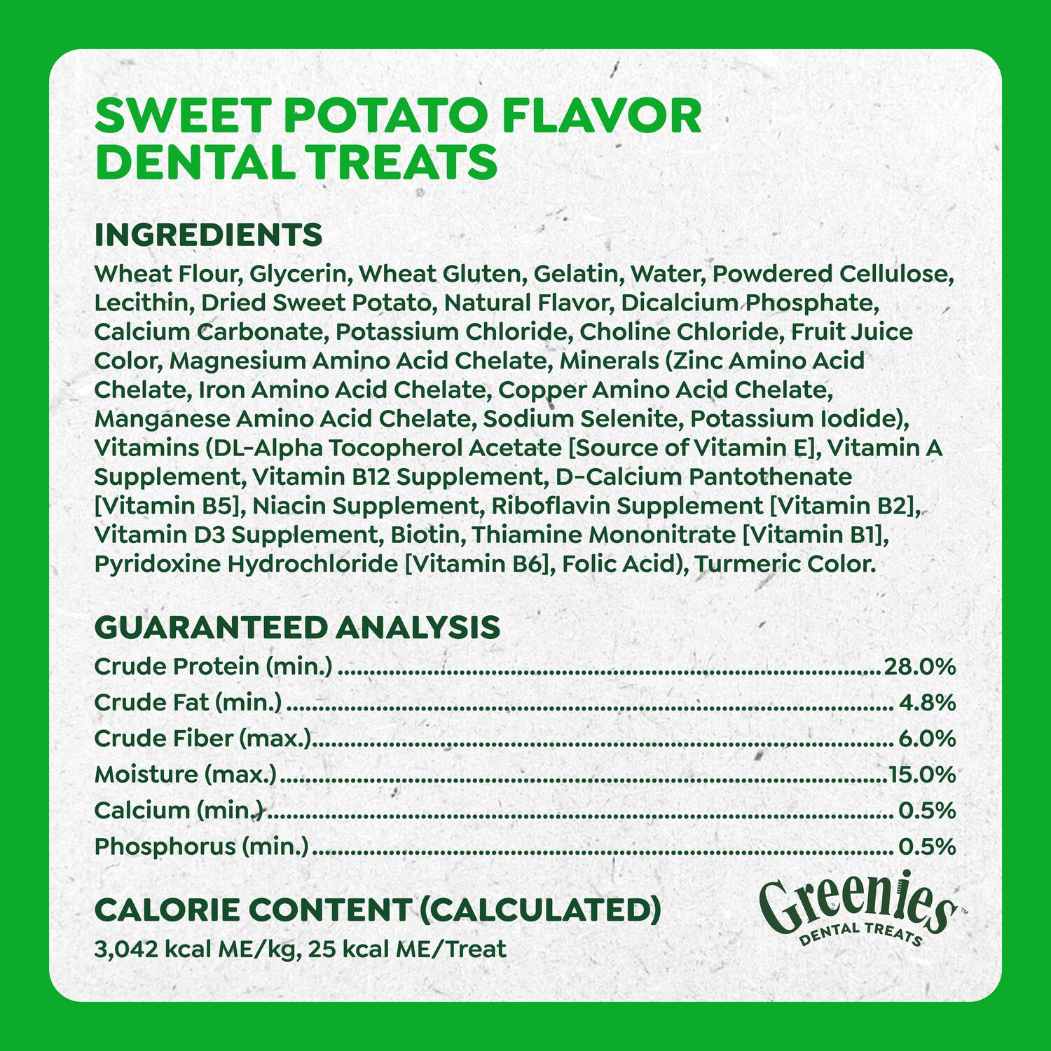 Greenies Natural Sweet Potato Flavor Dental Dog Treats, Teenie Size, 12-Oz, 43-Count