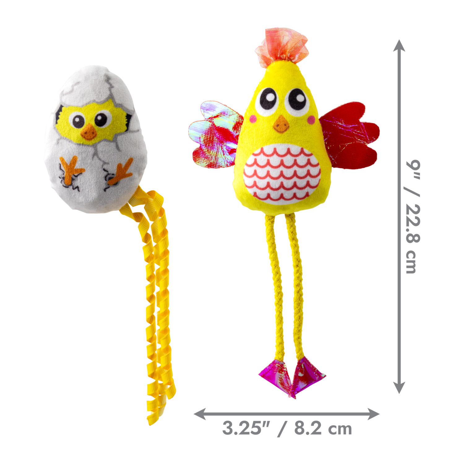 Kong Scrattles Chicken & Egg Catnip Cat Toys, 2-Pack