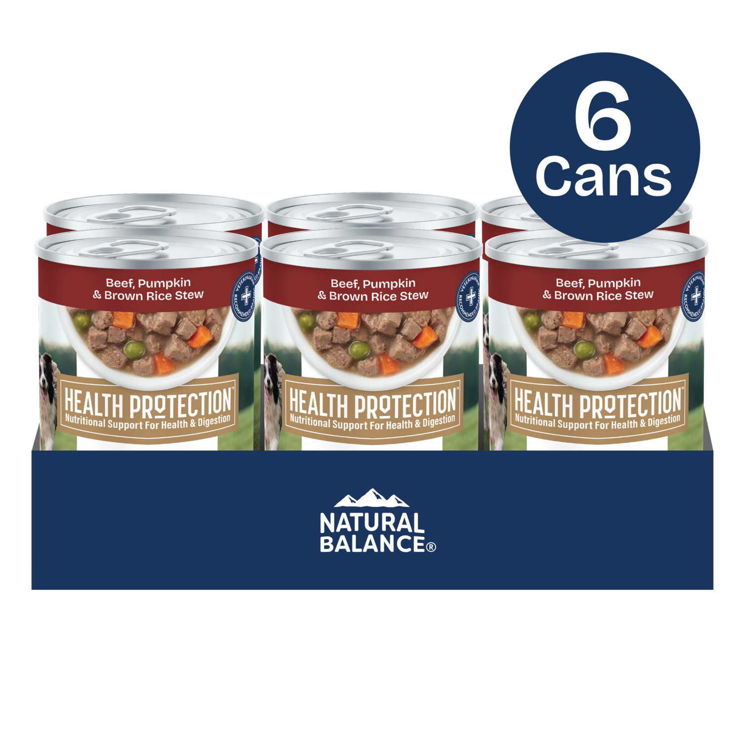 Natural Balance Health Protection Wet Dog Food, Beef, Pumpkin & Brown Rice Stew, 12.5-Oz.