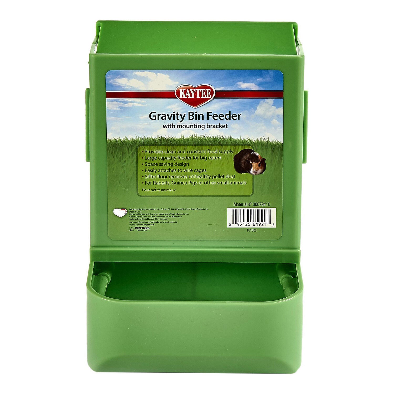Gravity Bin Feeder With Bracket For Small Animals