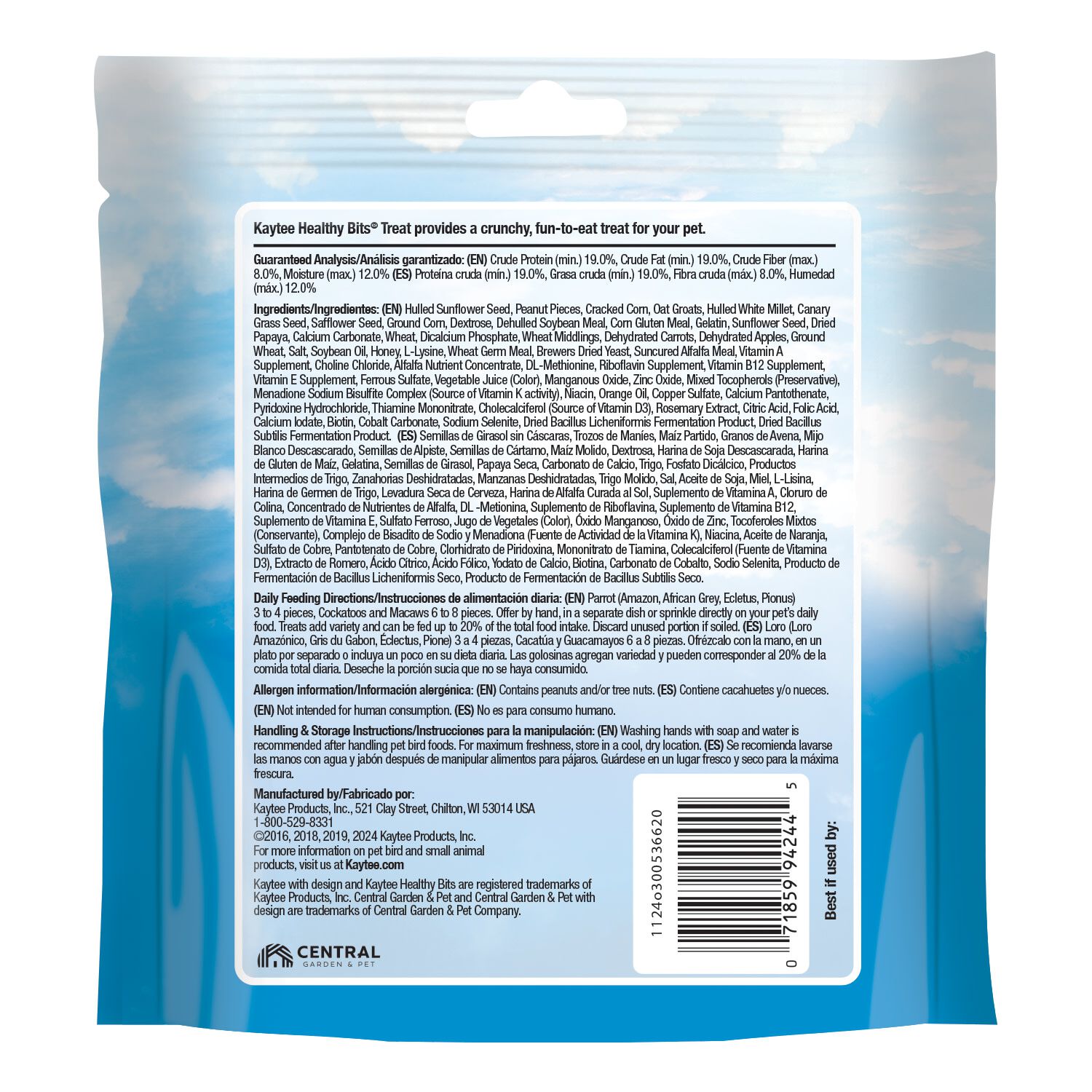 Kaytee Healthy Bits Parrot Treats, 4.5-Oz