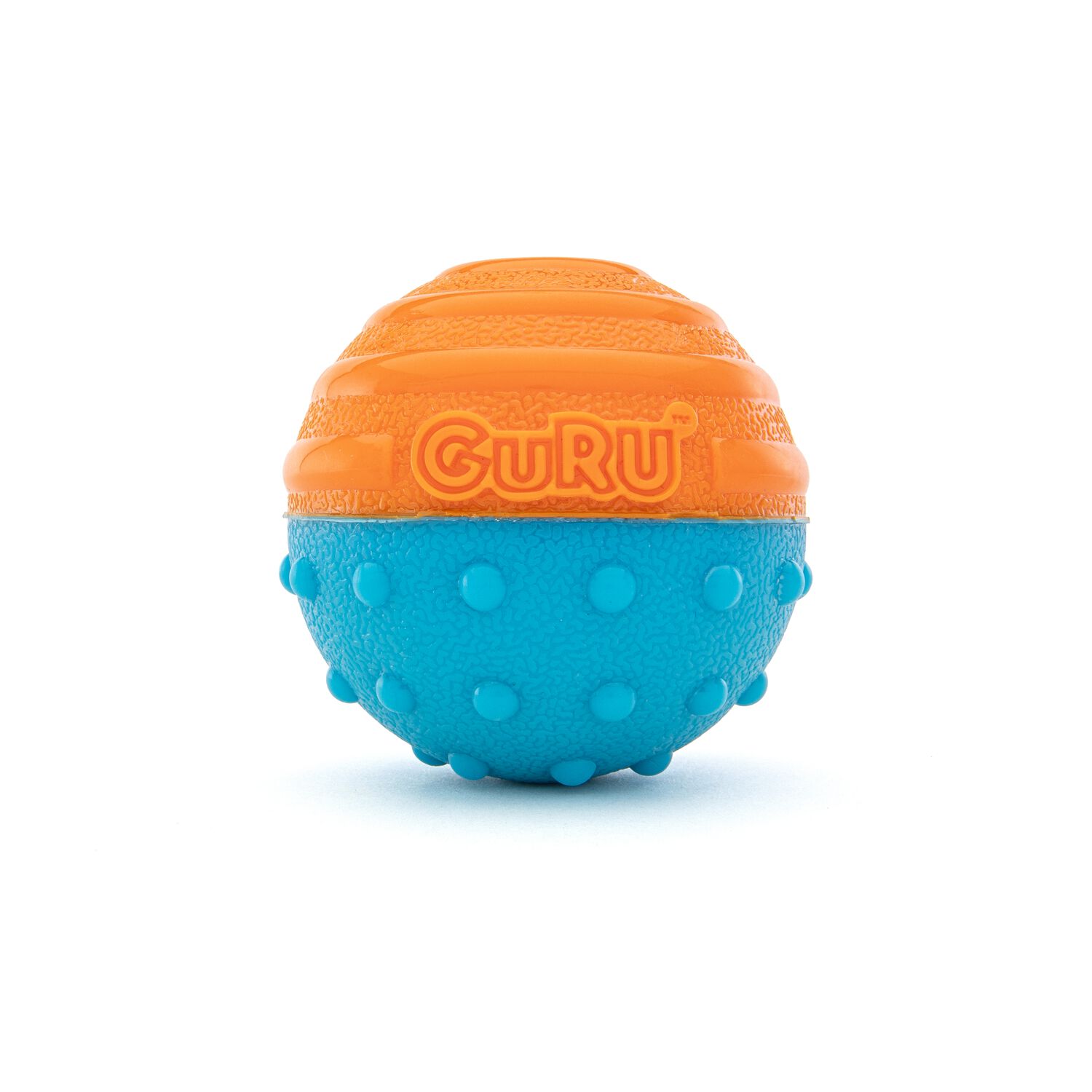 Guru Crunch & Squeak Ball Dog Toy, 2 Pack