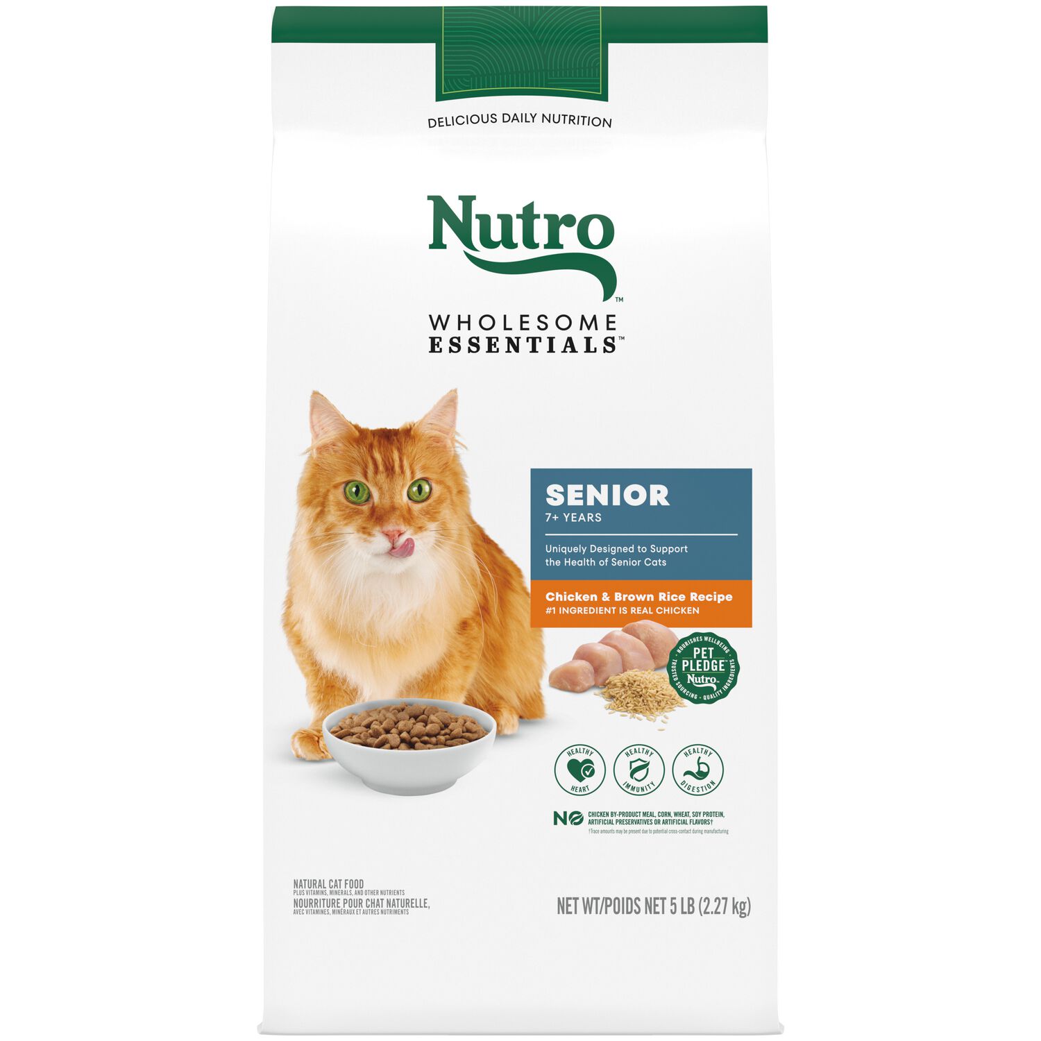 Nutro Indoor Senior Chicken & Brown Rice Recipe Dry Cat Food