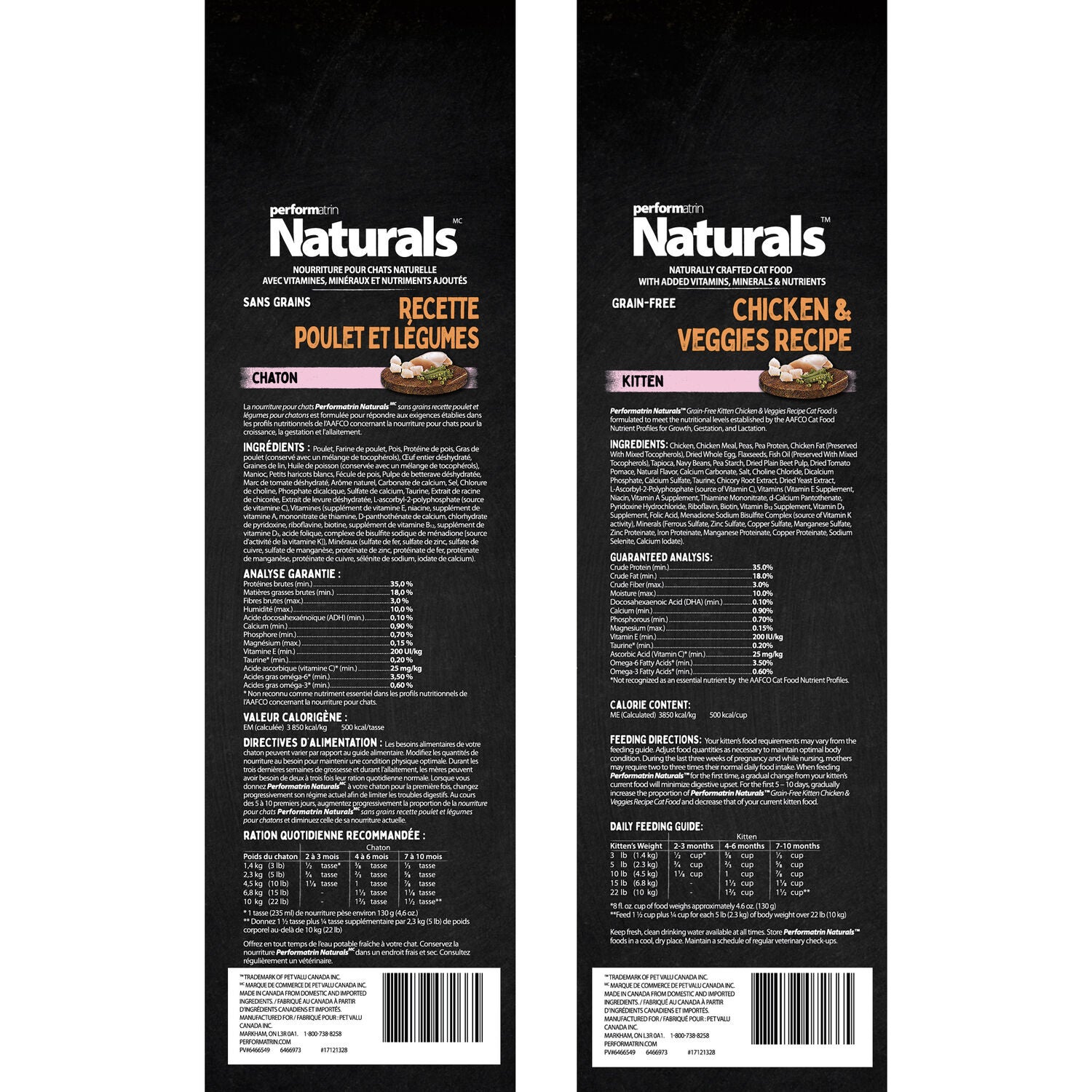 Performatrin Naturals Chicken & Veggies Recipe Kitten Formula Dry Cat Food, 5Lb