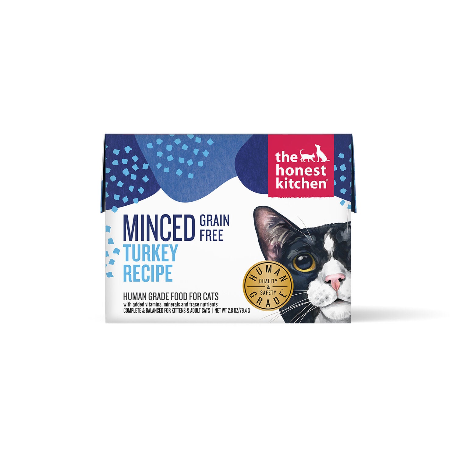 The Honest Kitchen Minced Grain-Free Turkey Recipe In A Bone Broth Gravy Wet Cat Food