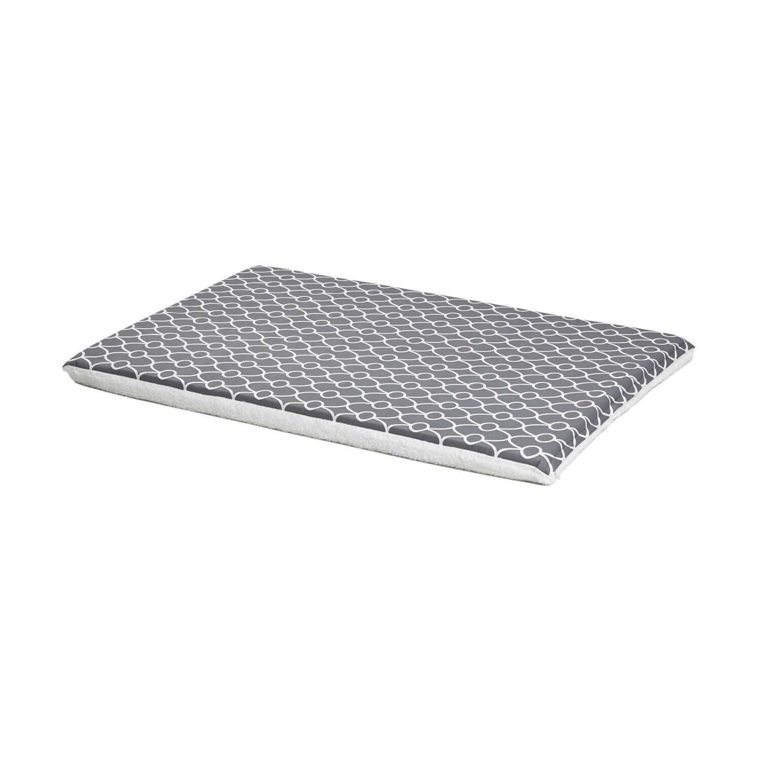 Midwest Quiet Time Reversible Pet Bed Gray/Fleece