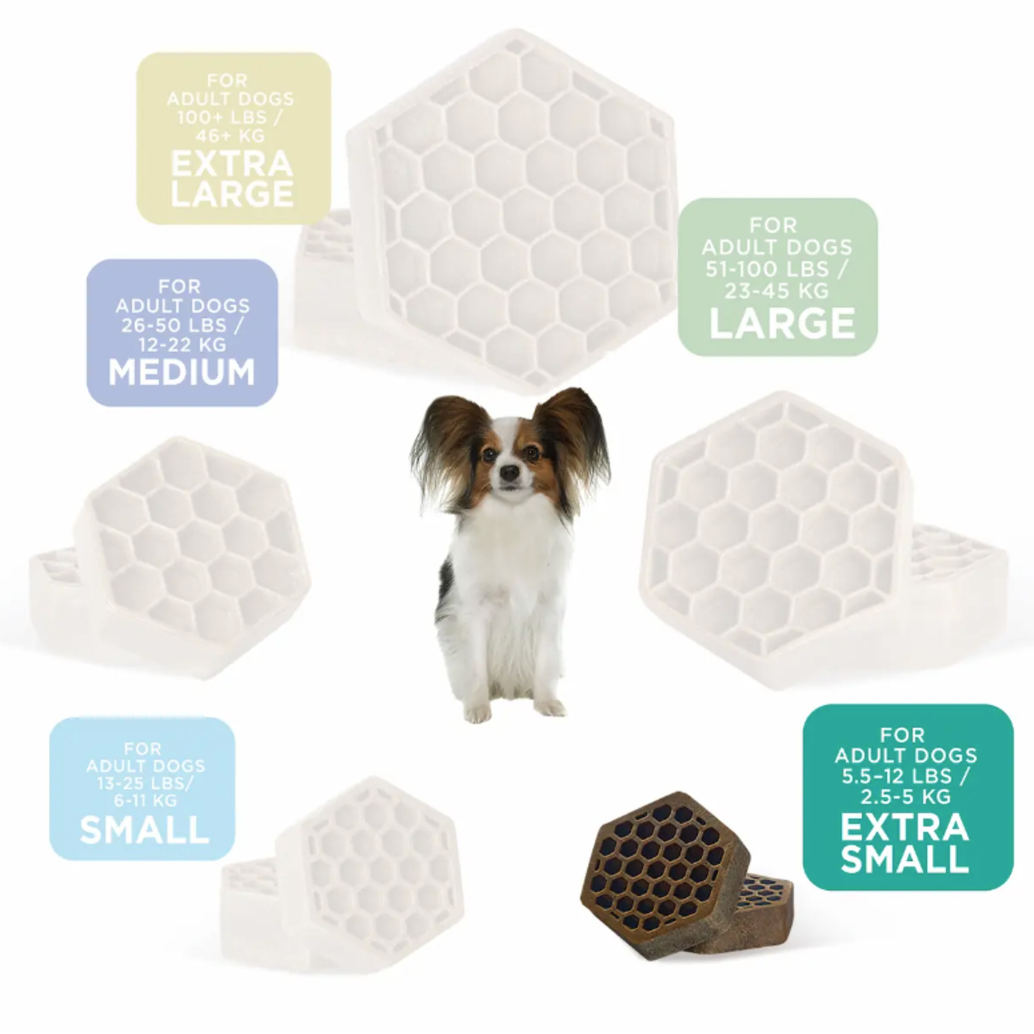Yummy Combs Extra Small Dog Dental Treats, Fish & Egg, 3 Pack