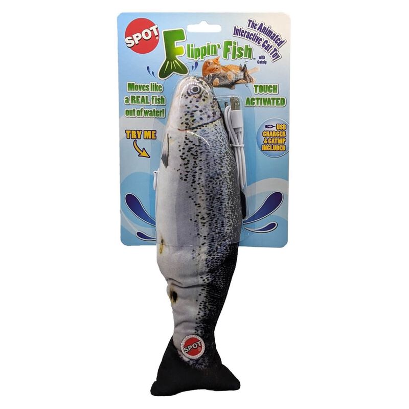 Spot Flippin Fish Cat Toy