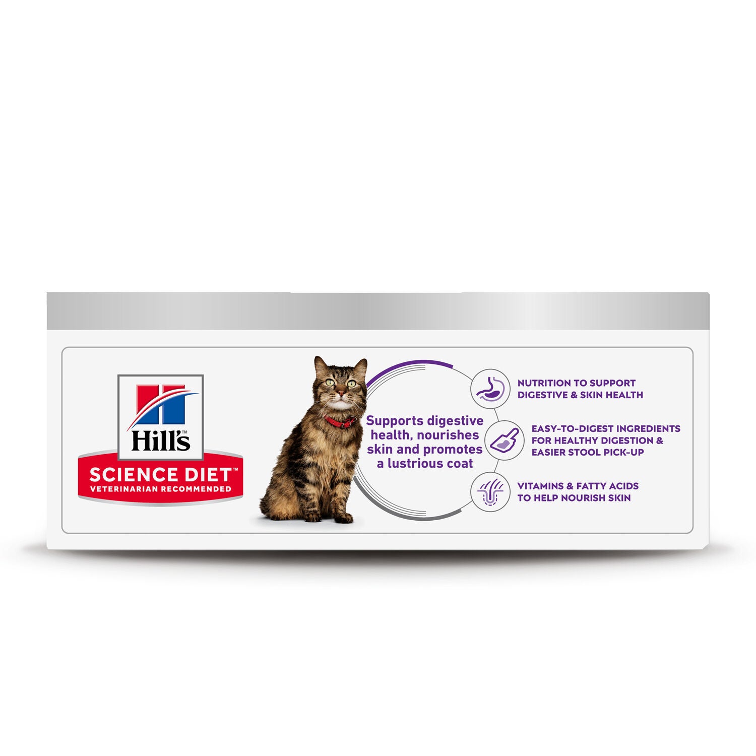Hill's Science Diet Adult Sensitive Stomach & Skin Canned Wet Cat Food Variety Pack, Tuna & Vegetable And Chicken & Vegetable, 2.9 Oz, 12 Pack
