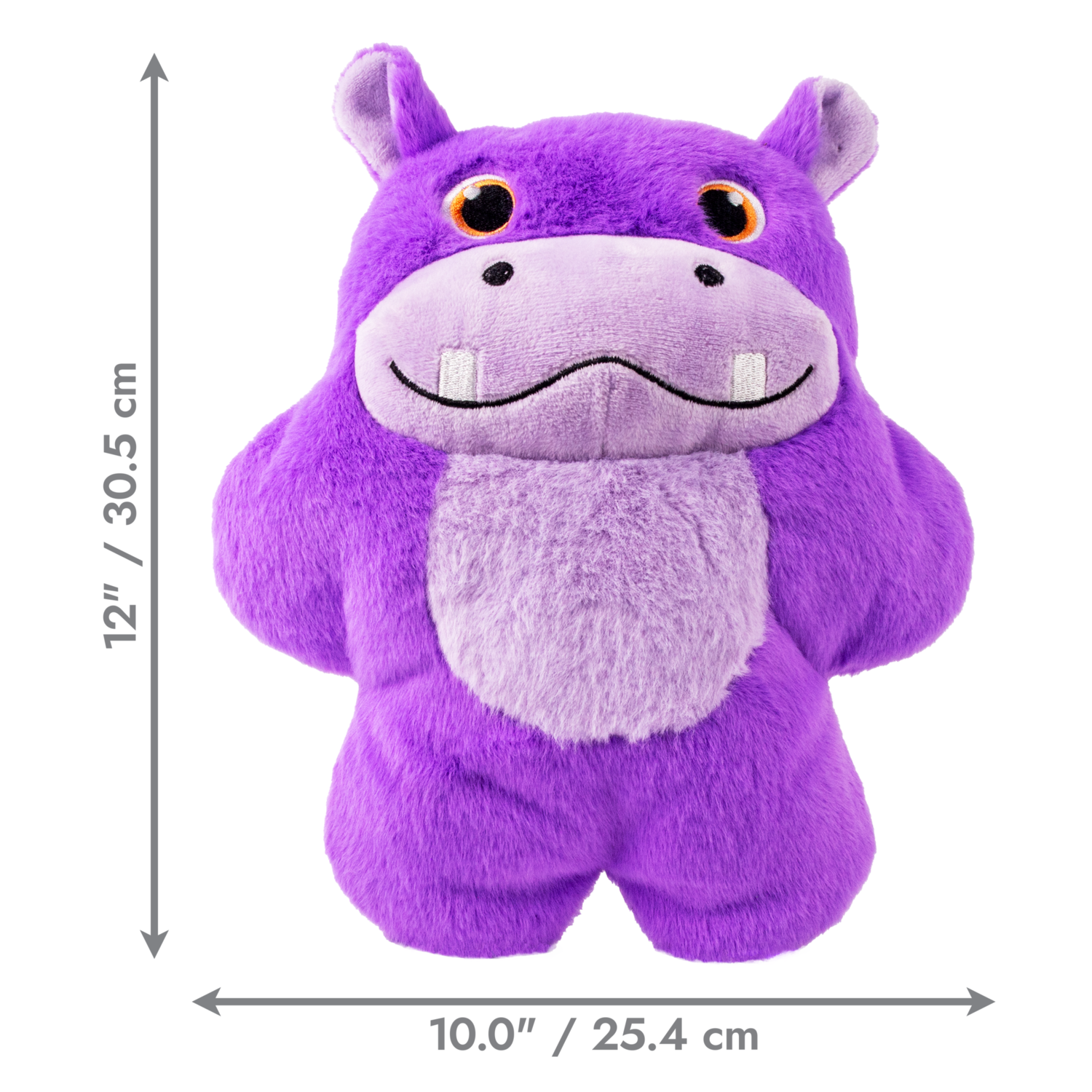 Kong Snuzzles Purple Hippo Plush Dog Toy - 12"