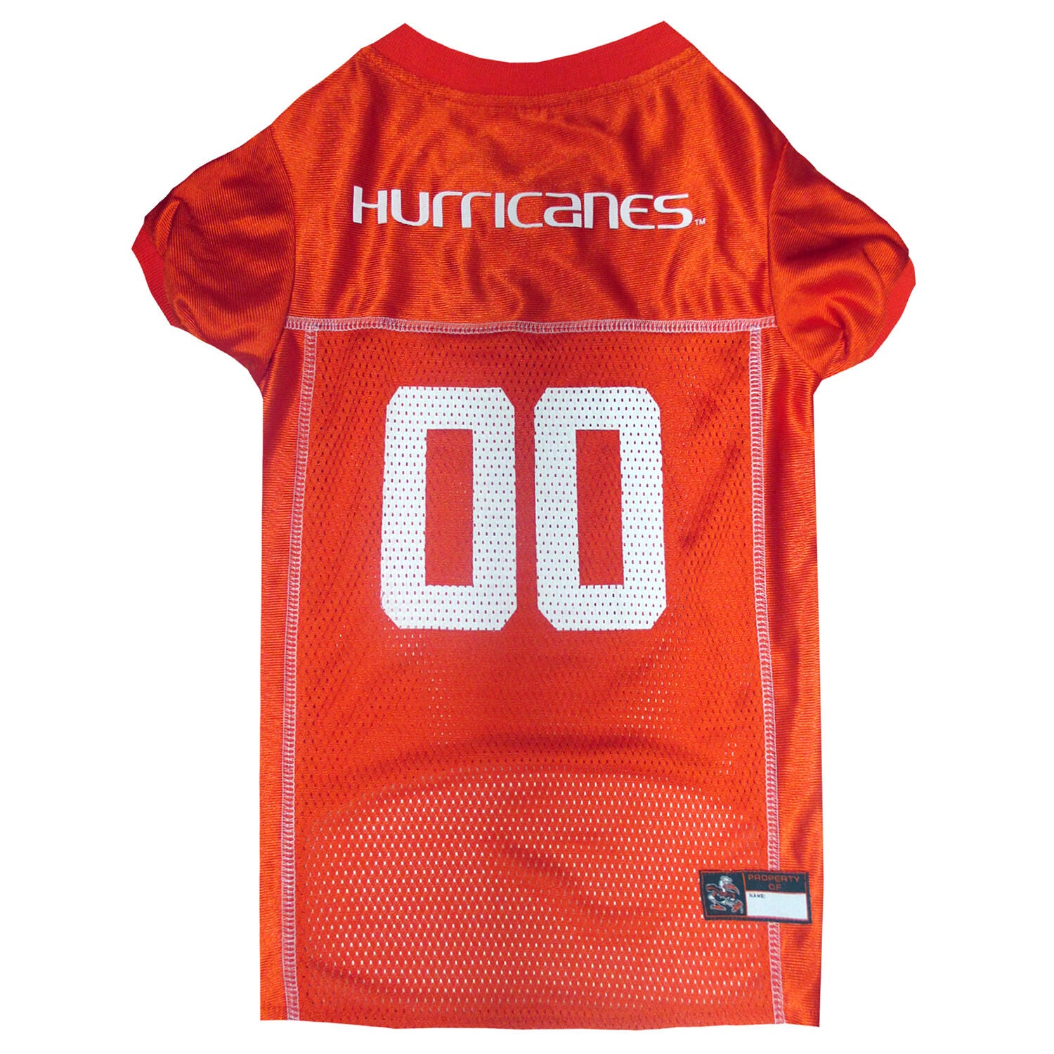 Pets First University Of Miami Hurricanes Mesh Dog Jersey, Extra Large