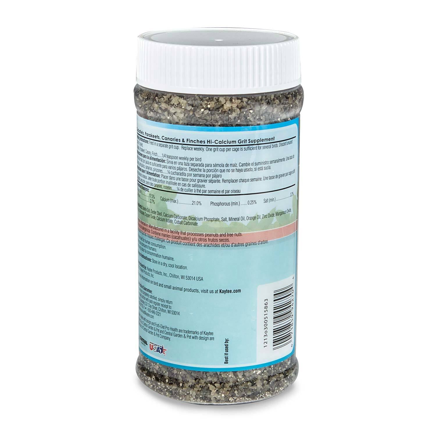 Kaytee Hi-Calcium Grit Jar Small Bird Supplement