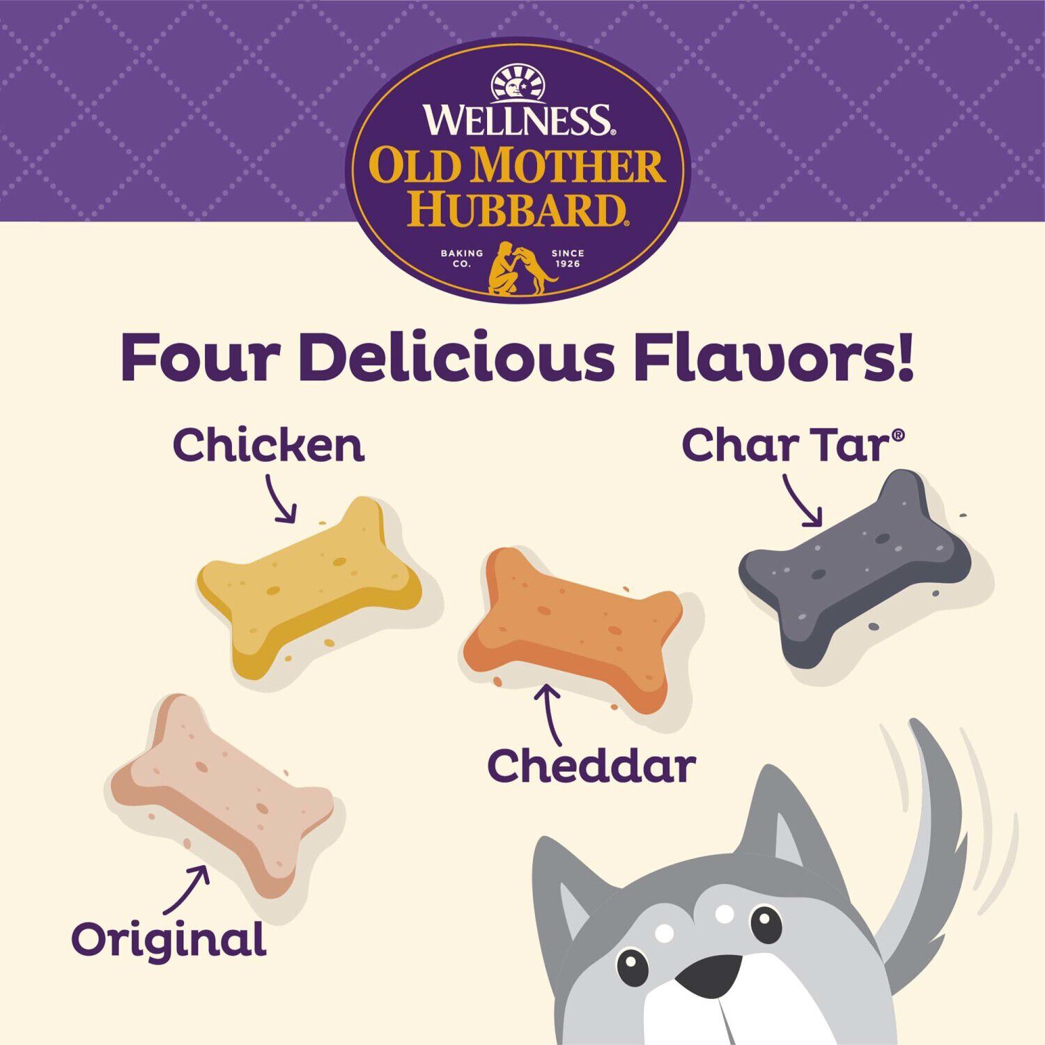 Wellness Old Mother Hubbard Original Mix Dog Biscuits, Natural, Training Treats, Four Flavors, Small Size Dog Treats, 20 Ounce Bag