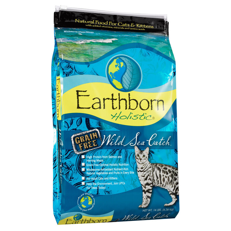Earthborn Holistic Natural Dry Cat Food, Wild Sea Catch - 14 lb bag