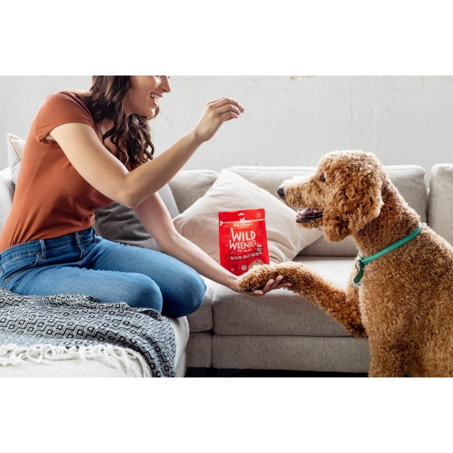 Stella & Chewy's Wild Weenies Bac'n Me Crazy Recipe Freeze-Dried Dog Treats, 3-Oz Bag