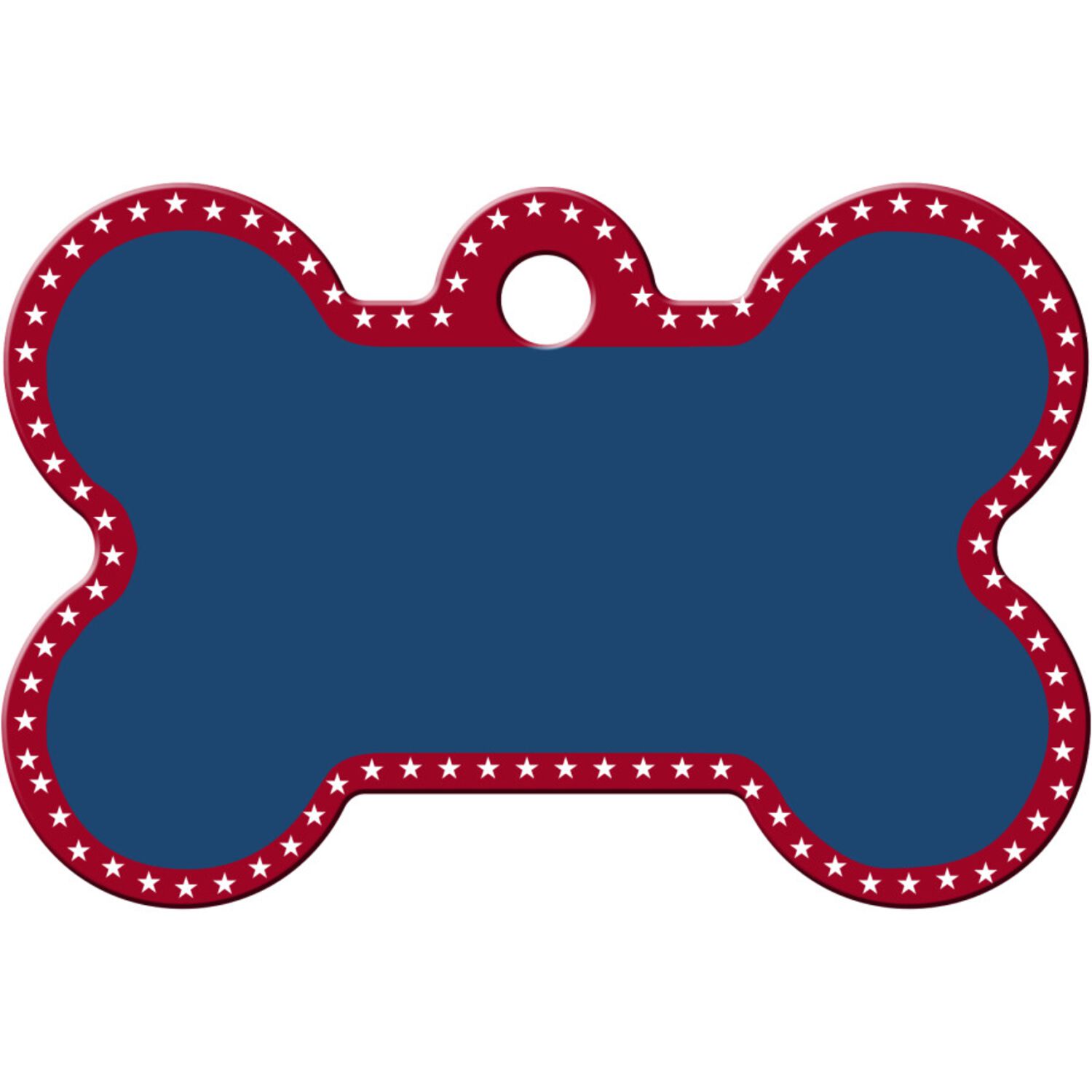 Id-Spot Quick Tag Engravable  Dog Tag, Usa Bone, Large